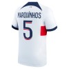 Maglia Paris Saint-Germain Marquinhos 5 Trasferta Divisa 2023-24